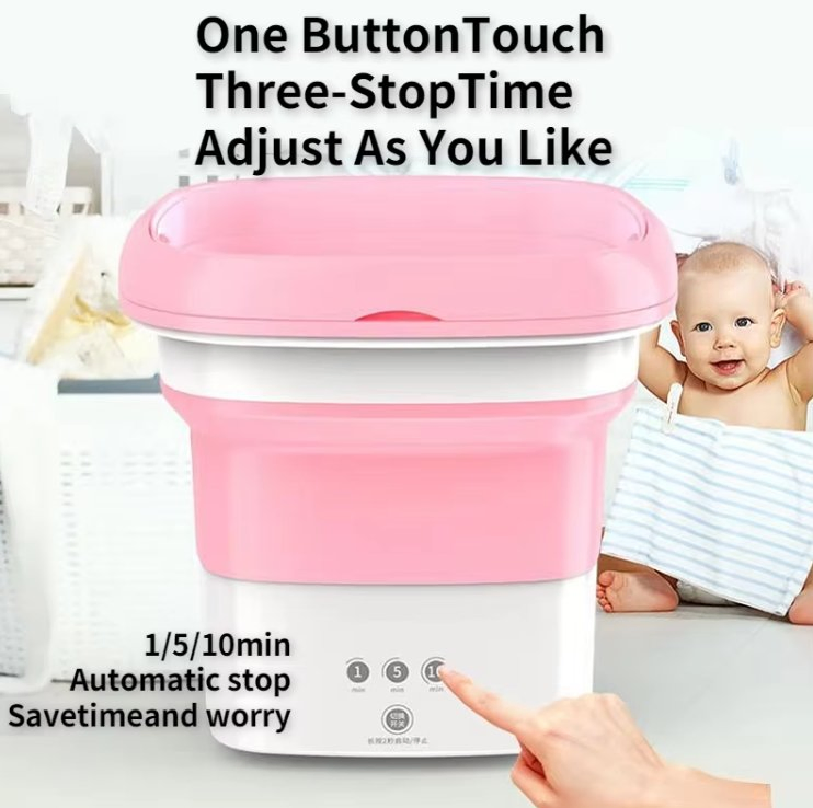 Ds-1005 Portable Washing Machine 4.5L Mini Foldable Small Machine for Apartment, Laundry, Camping, RV, Travel, Underwear, Socks, Baby Clothes Lightweight Easy