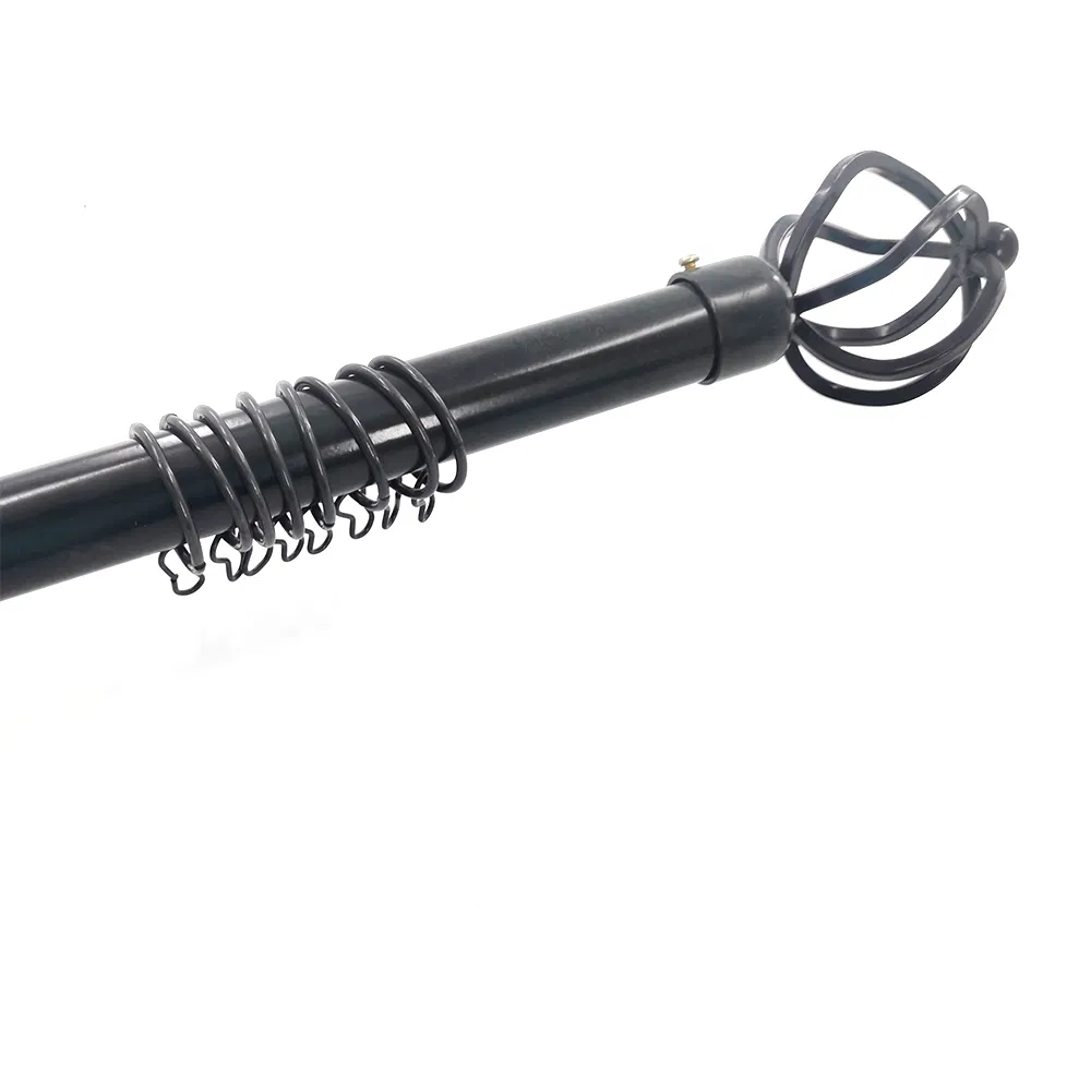 Wholesale Aluminum Alloy Finials Shower Curtain Rod Set Metal Curtain Rod Bracket