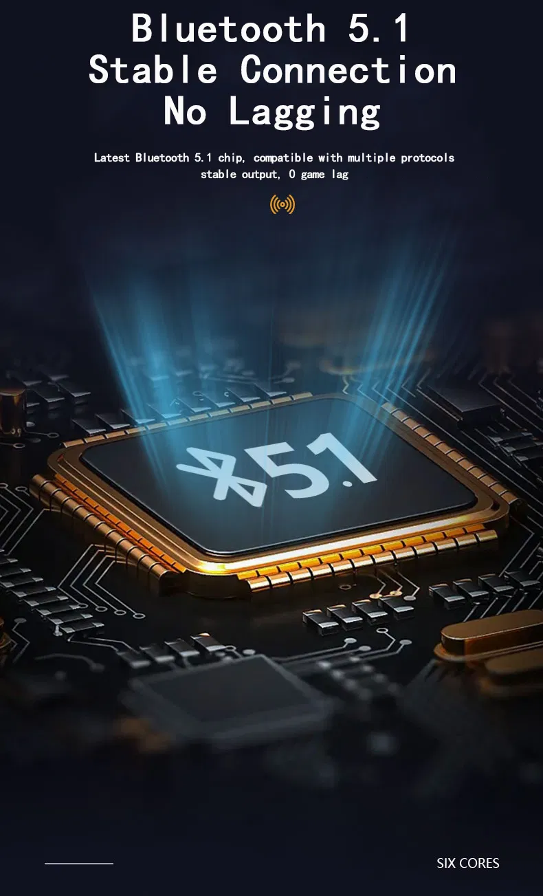 Best New Design Dual Tws Earbuds in-Ear Headphones Waterproof Deep Bass Ear Hook Wireless Earbuds for Couples