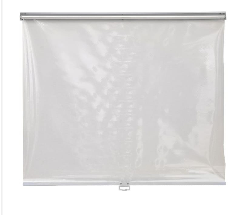 Durable Transparent Breathable Decelerate Semi-Automatic Horizontal Plastic Night Blind for Refrigerated