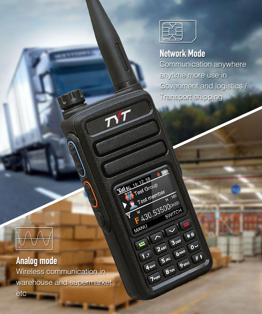Tyt Portable Digital IP-79plus Walkie Talkie Radio with GPS Functionand Unlimited Range