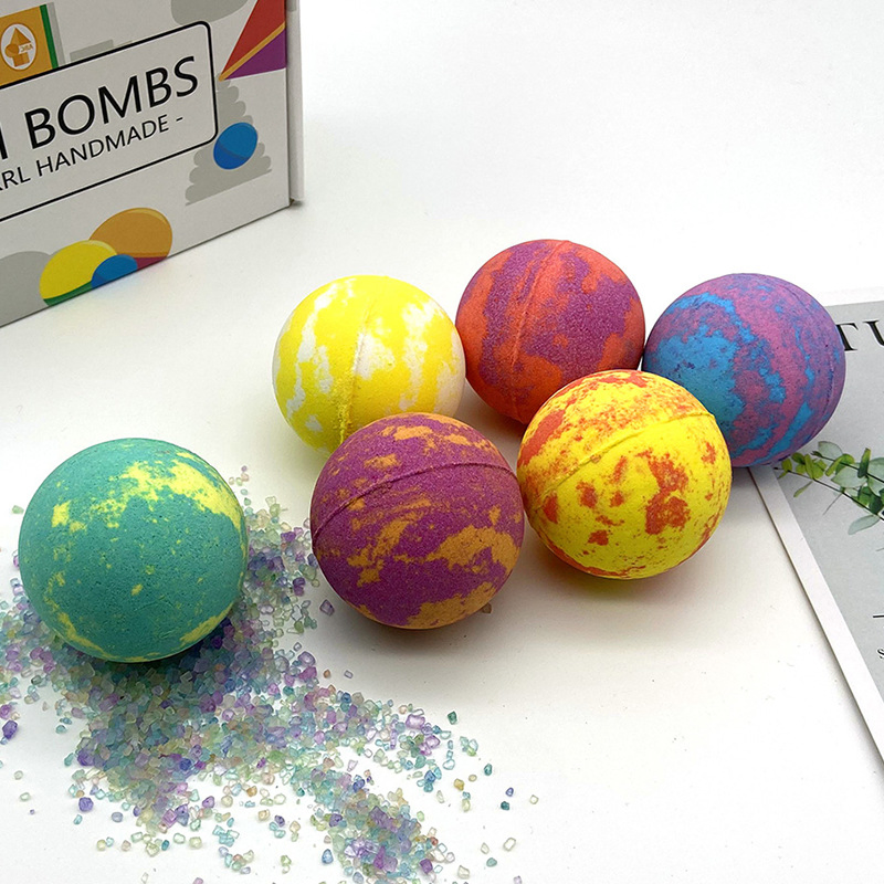 Private Label 100% Handmade Bath Bomb Fizzy Bubble with Surprise Toys Inside Gift Kids Rainbow Organic Bath Bombs