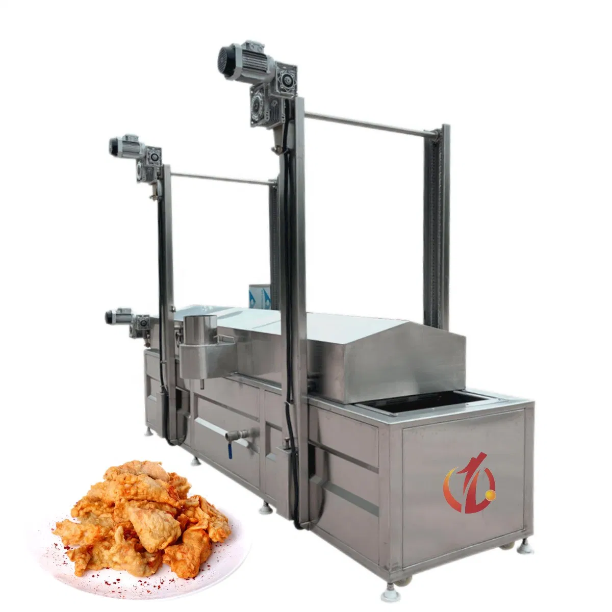 2024 Qiangda Automatic Continuous French Fries Frying Machine and Potato Chips Frying Machine for Sale
