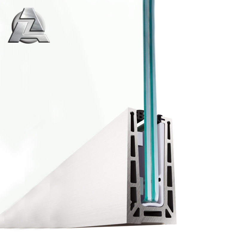 Wholesale Standard Size Extruded Aluminium Alloy Glazing U Channel Profile for 8mm 12mm Glass