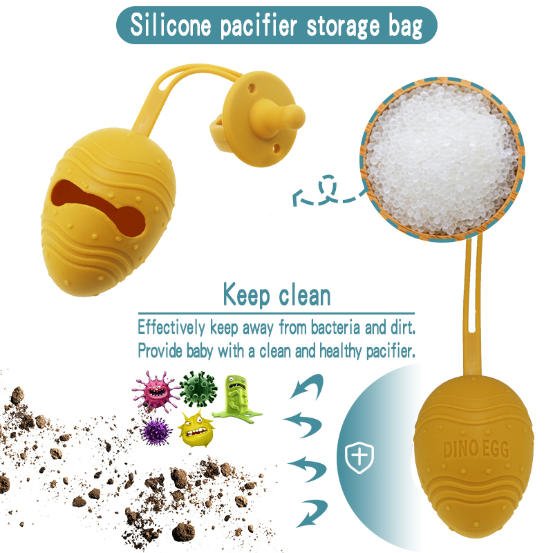 Baby Silicone Soother Clip Pacifier with Cover Nipple Pacifier Dummy Holder Case