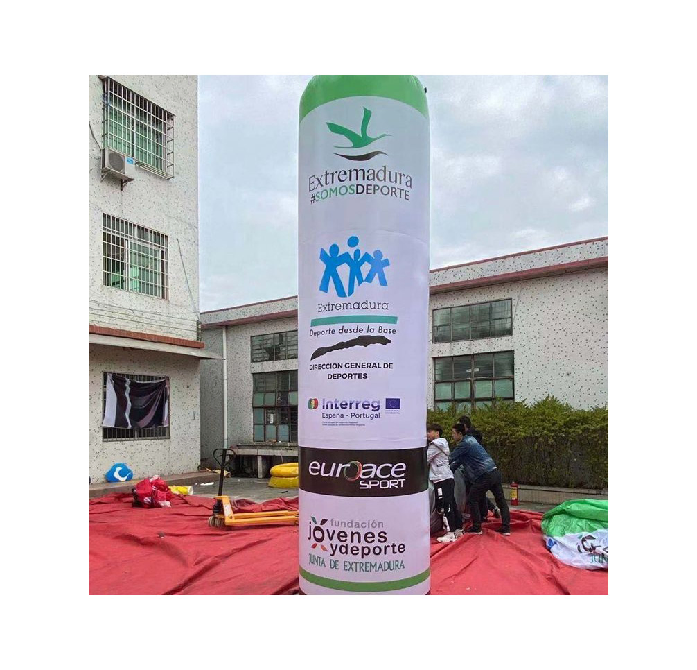 Boyi 2 M 3 M Inflatable Air Tube LED Pillar Inflatable Cones for Event Air Column