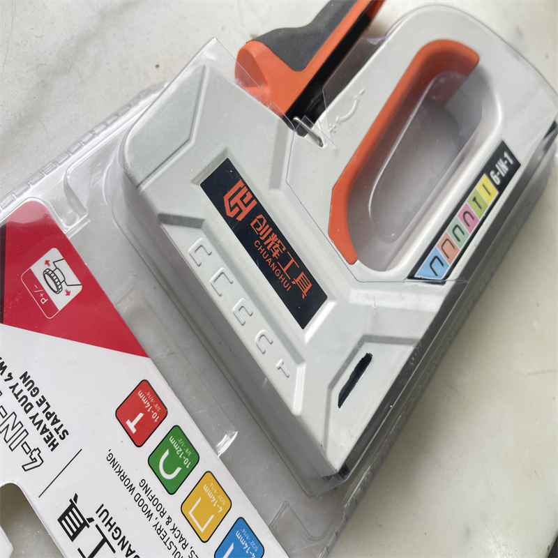 6 in 1manual Furniture Stapler Manual Carton Foot Stapler Upholstery Tag Gun