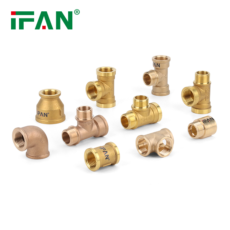 Ifan Factory OEM 3/8"-2" Brass Pipe Fitting Plumbing Materials All Size Direct