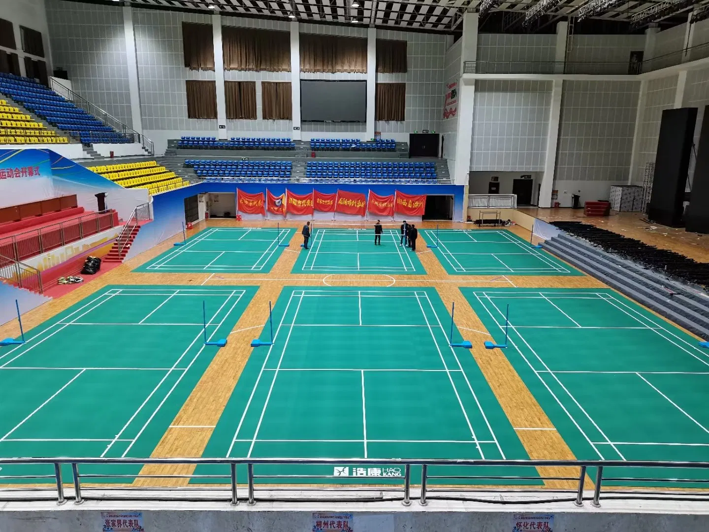 ПВХ покрытие для бадминтона, быстрый монтаж