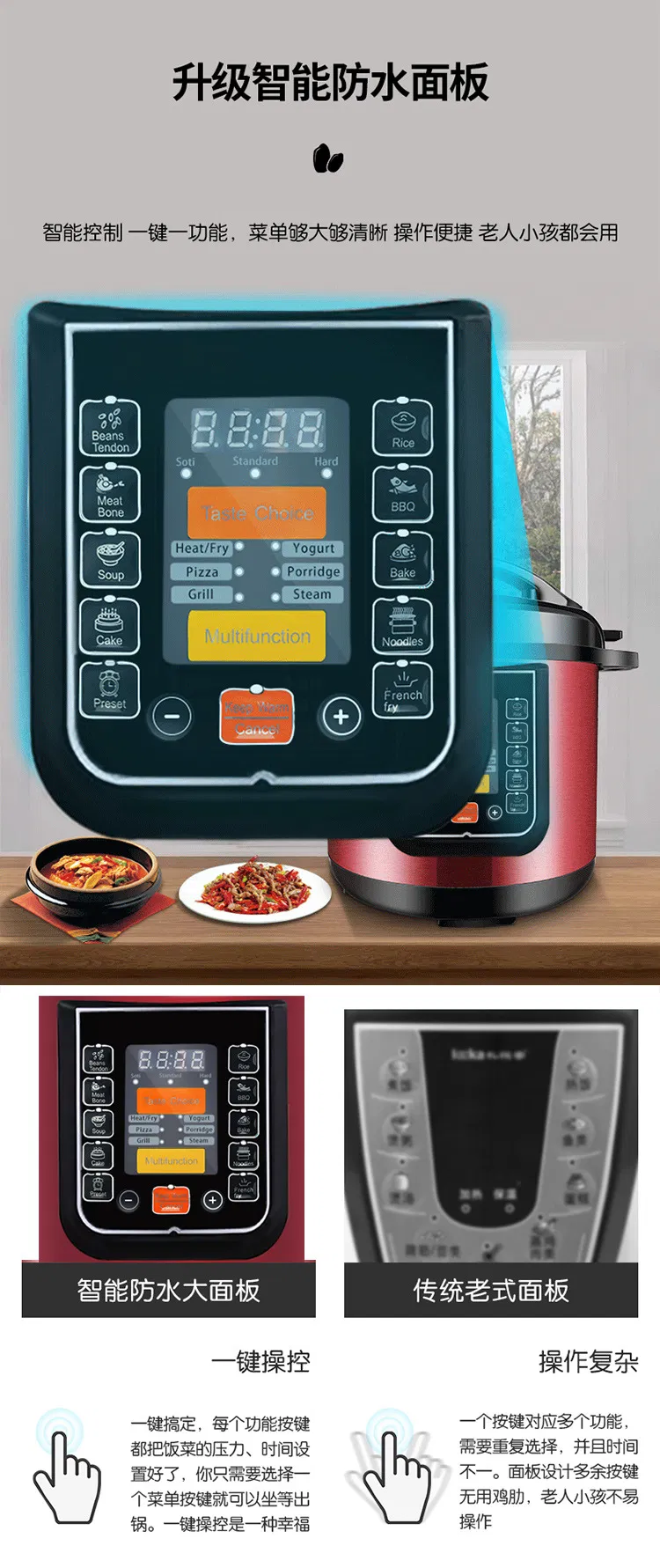 Large Capacity Multifunctional Electric Pressure Rice Cooker