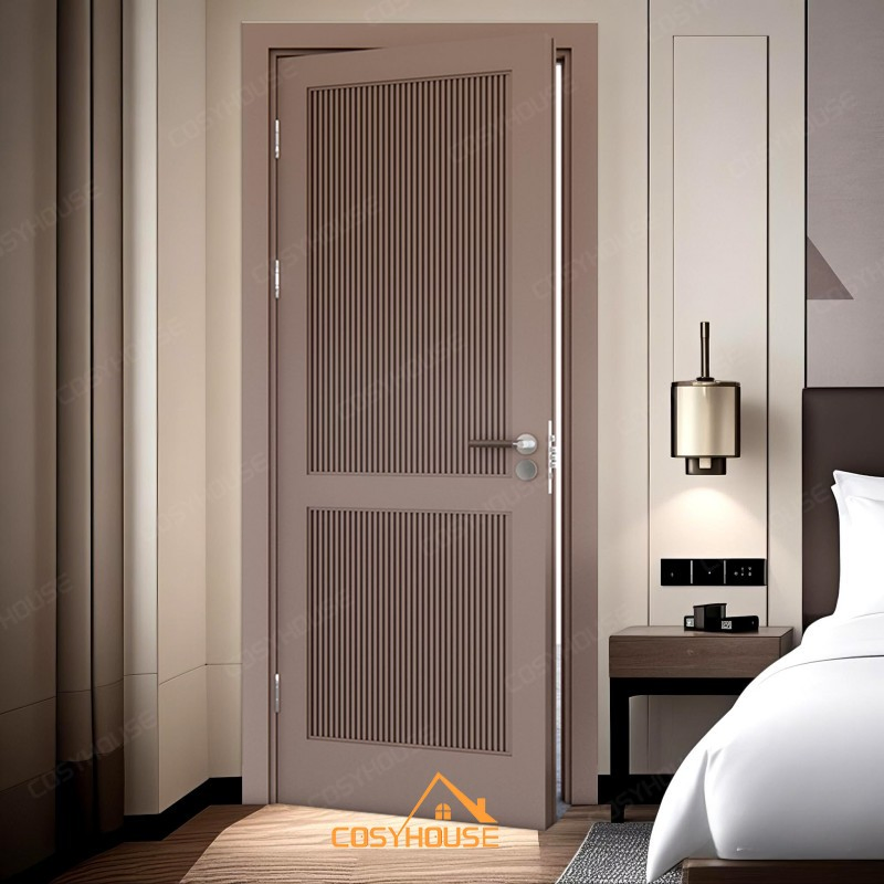 Elegant Fireproof Wooden Interior Door for Apartments & Hotels with UL CE Certification