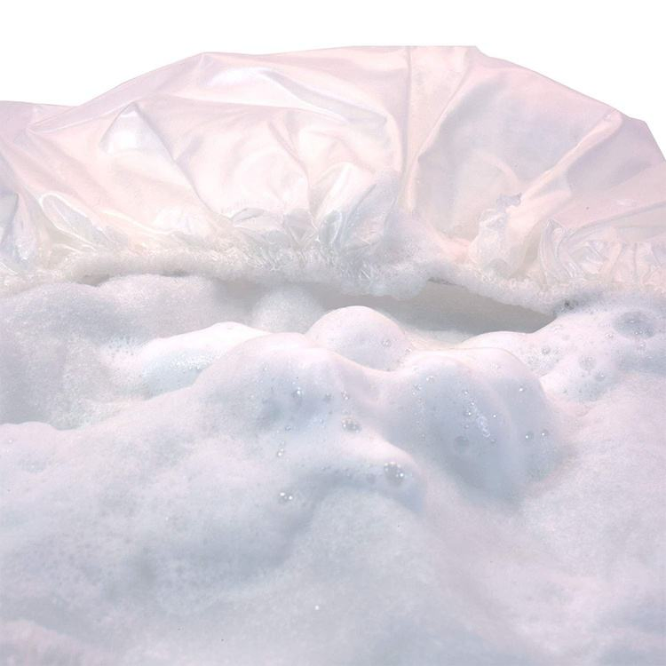 Customized Disposable Non Woven Fabric No Rinse Shampoo Cap Rinse Free Wet Hair Cap for Elderly Bedridden Shower Bath Wash Hair