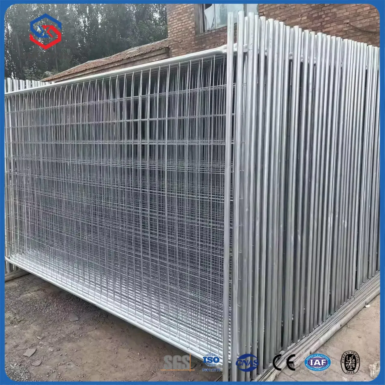 Factory Heat Treated Temporary Fencing Panel Warehouse Security Fence
