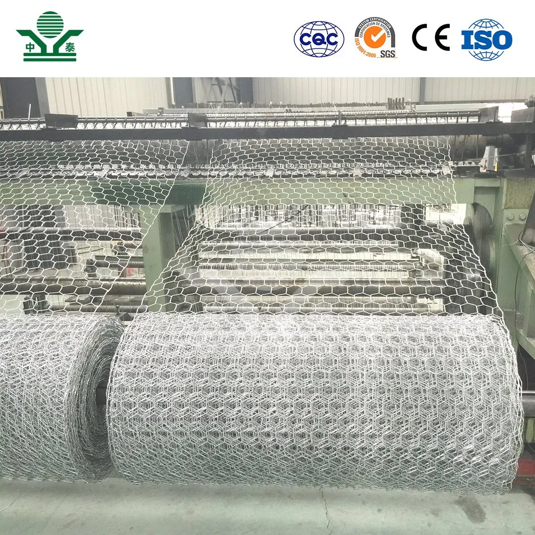 Zhongtai 0.64mm Hexagonal Mesh China Manufacturing 1m 2m Width Galvanized Rabbit Wire Mesh Used for 4 FT Black Welded Wire Fence