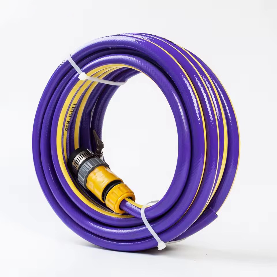 China Factory 50m 3/4'' 4 Layers PVC Garden Flexible Water Hose Durable PVC Hose for Home Garden