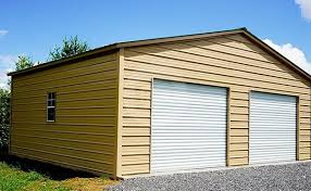 Double Slope Metal Carports Cheap Metal Garages for Sale