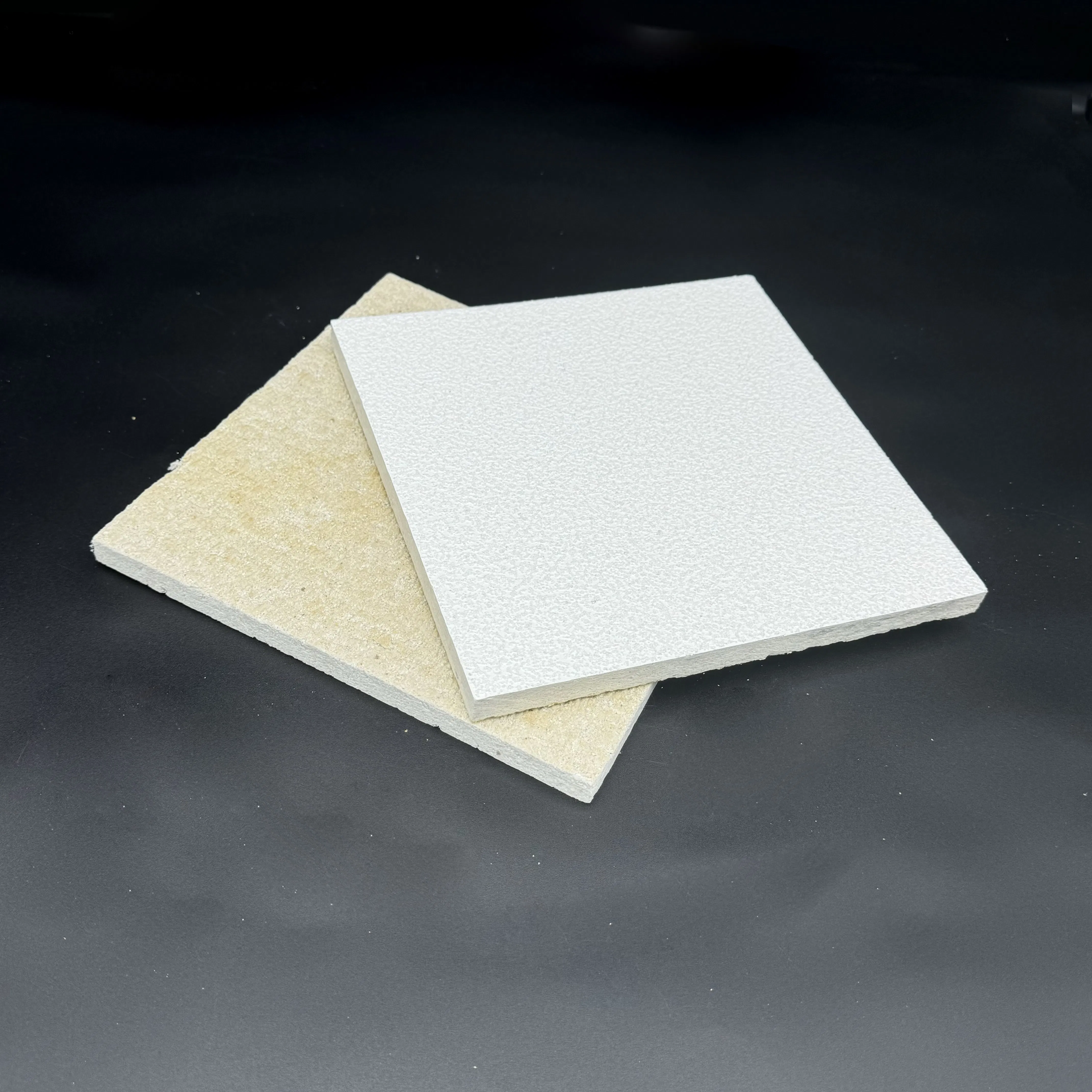 600X600mm Sand Texture Surface Mineral Fiber Ceiling Tile for Commercial Interiors with Fire Resistance
