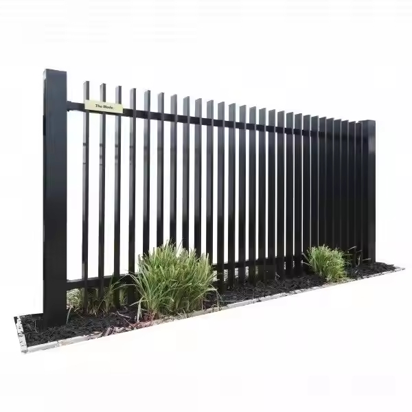 High Quality Outdoor Blade Design Fence Ornamental Panels Fence Custom Fence 2025 Pupular