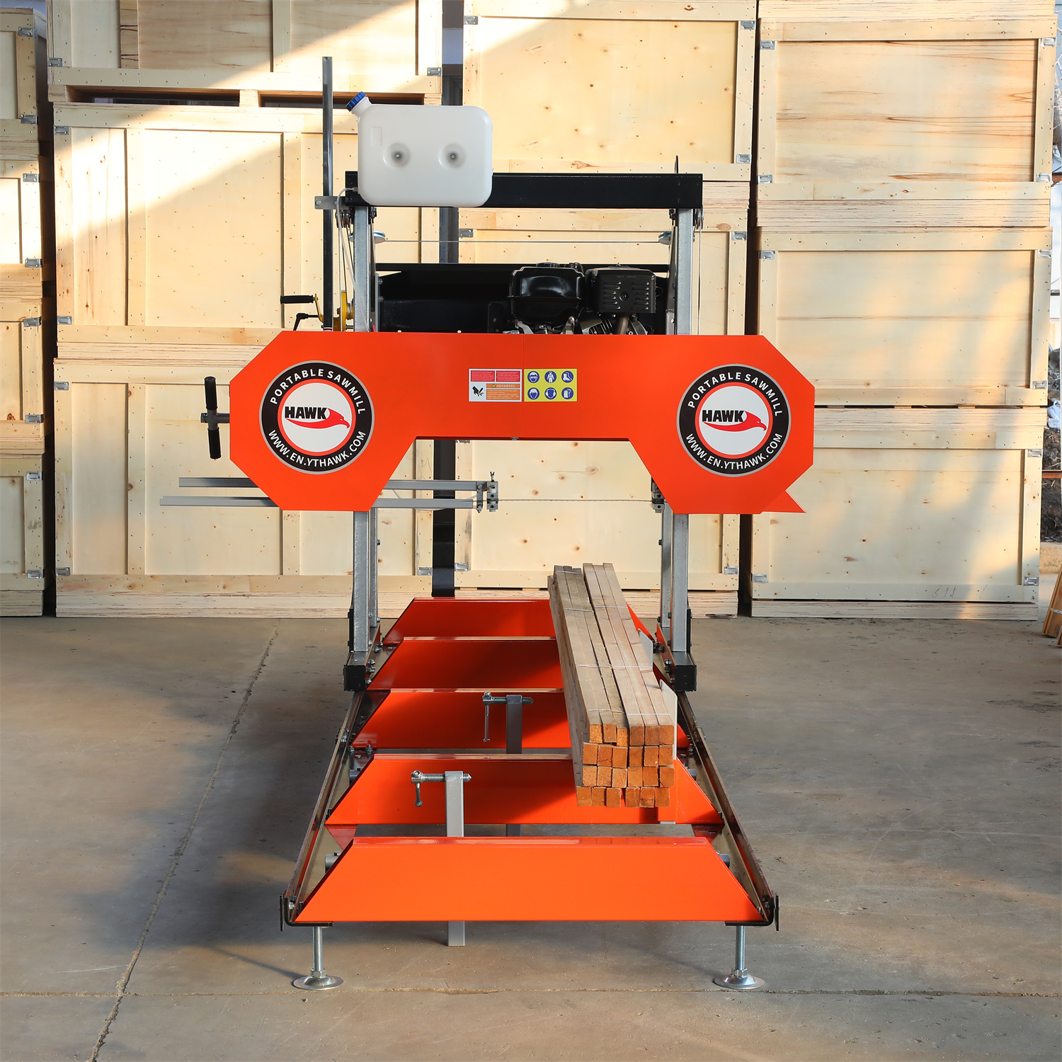 Пилорама бензиновая горизонтальная