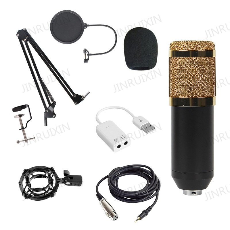 Hot Selling Microfone Bm800 Mic Karaoke Set Kit USB Recording Studio Condenser Microphone