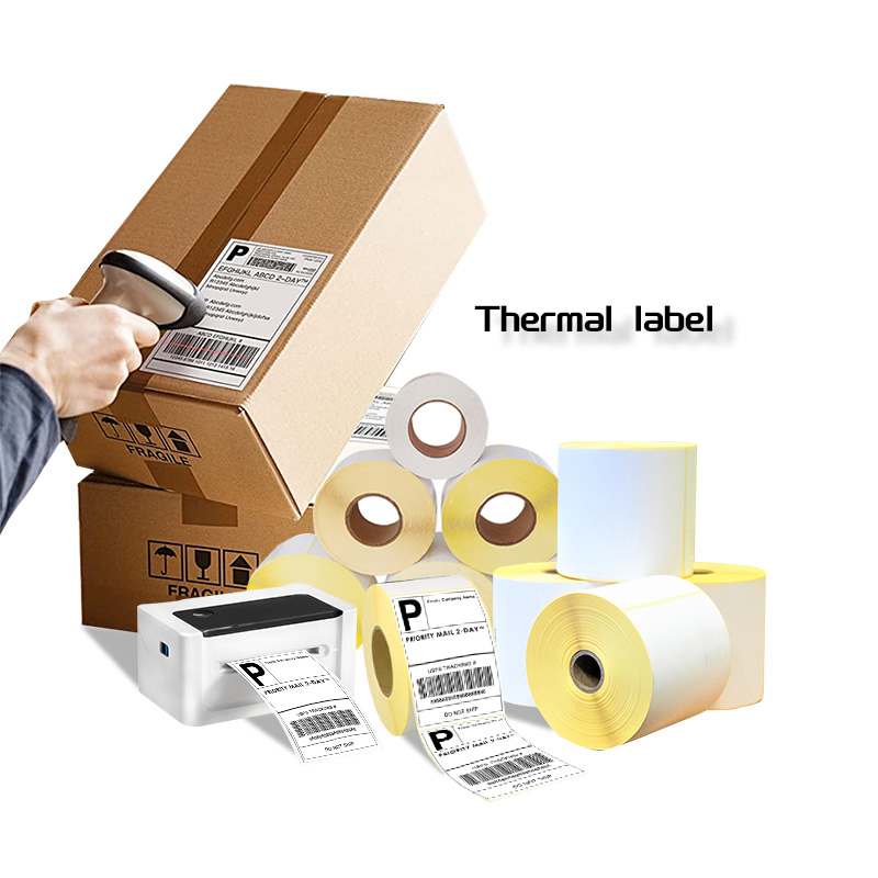 Blank White Thermal Self Adhesive Label Sticker for Printer Supermarket