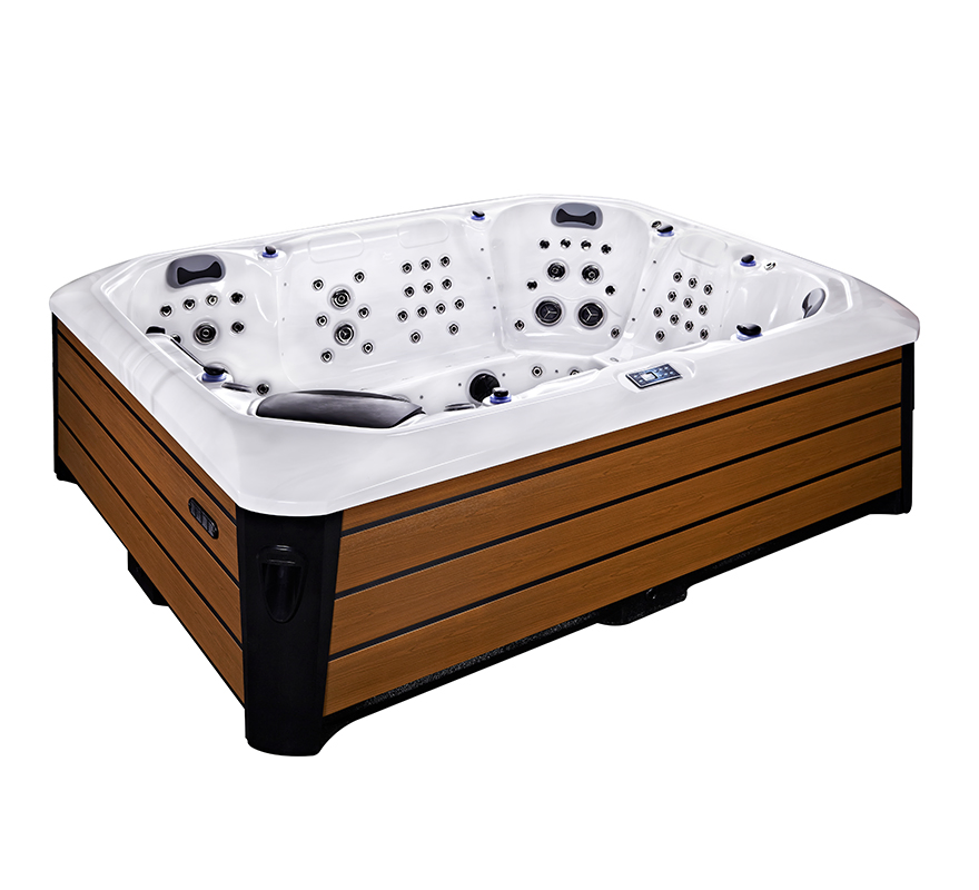Sunrans Whirlpool SPA Massage Bathtub Luxury Hydropool Swim SPA Outdoor Balboa Hot Tub for 8 Person