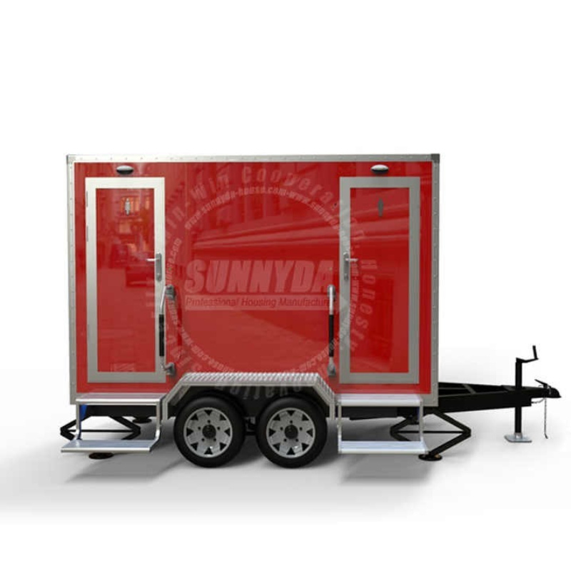 Portable Toilet Trailer Luxury VIP Bathroom Wedding Trailer