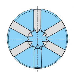 Six-Jaw Self-Centring Lathe Chucks for Clamping and Machining Component