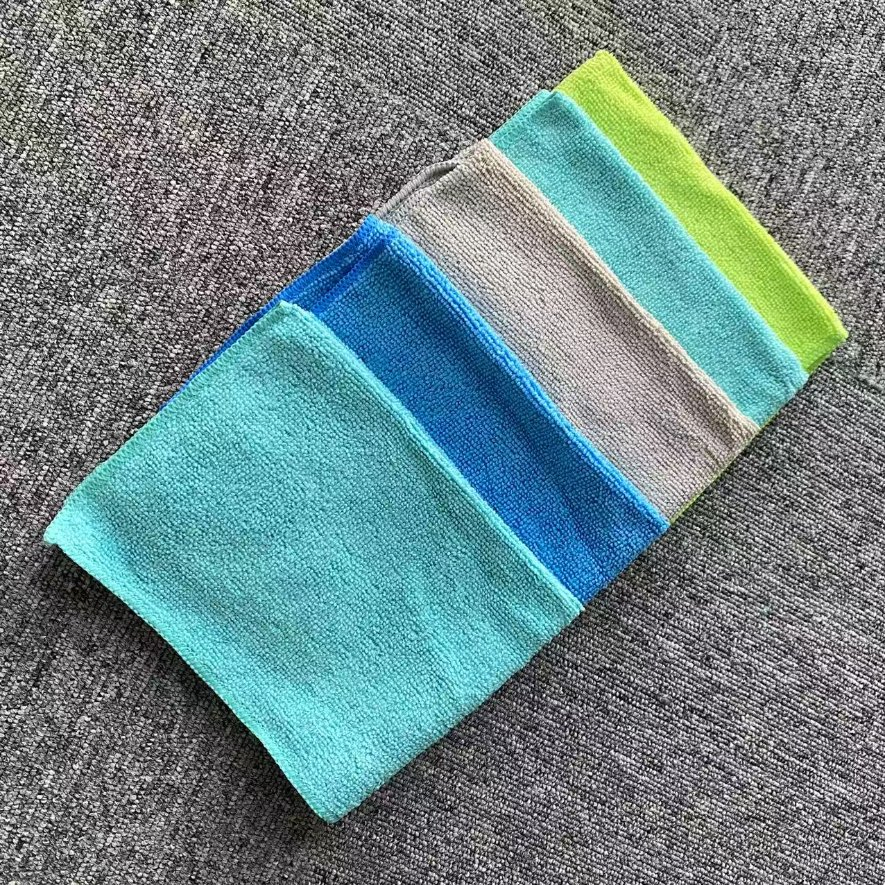 Hot Selling Microfiber Cleaning Cloth Warp Knitted Towel Gray 40*40cm 300GSM Car Microfiber Cloth Car Kitchen Towels