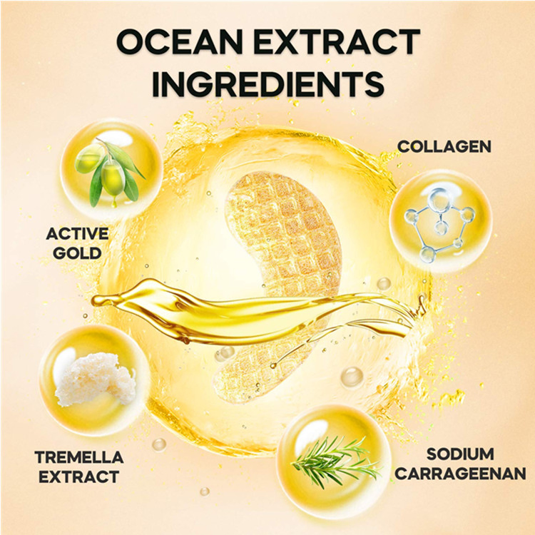 Custom Anti-Aging Collagen Moisturize & Treatment Gold Eye Mask