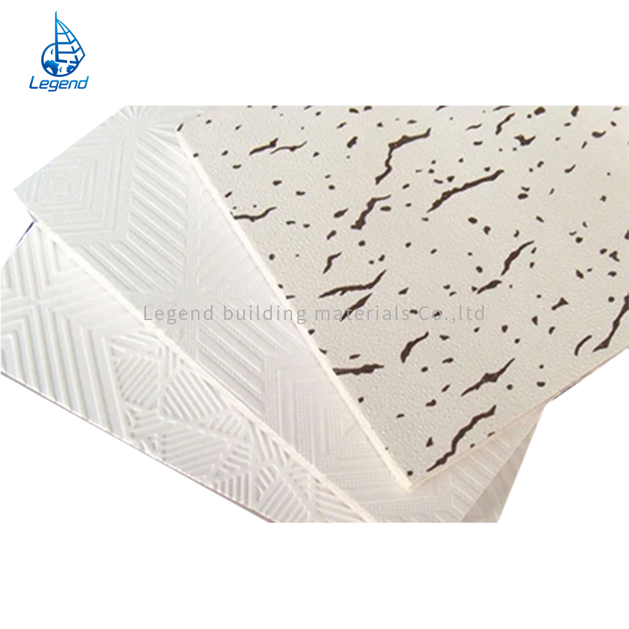 False PVC Laminated Suspended Gypsum Ceiling