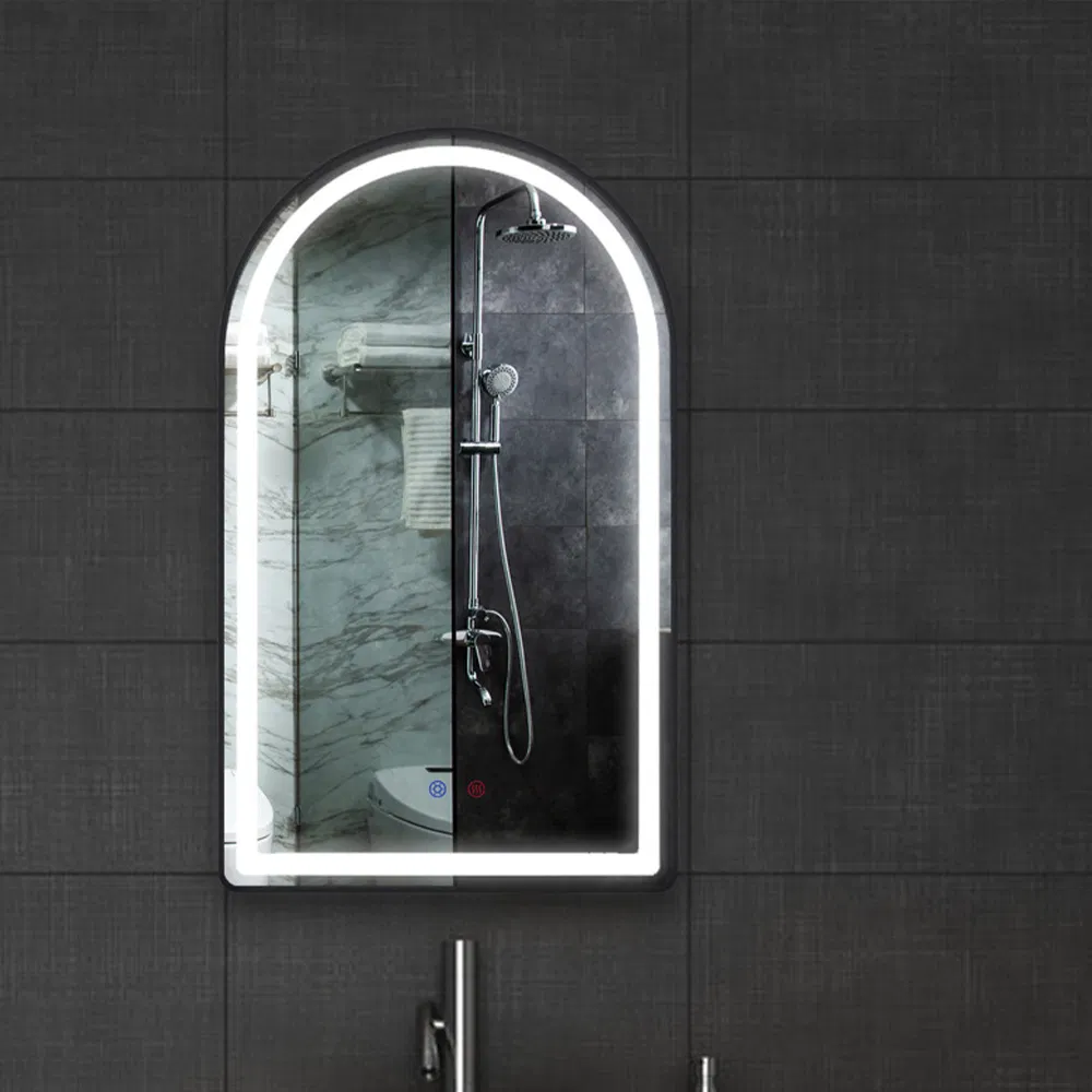 Gold Aluminum Oval Metal Frame Mirror Wall Mirror for Modern Home Decoration Luxury Interior for Bathroom Mirror