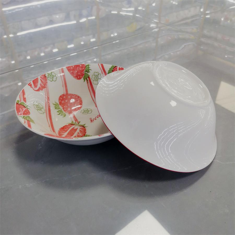 7"Salad Bowl Pad Printing Decal Porcelainware Ceramics Tableware