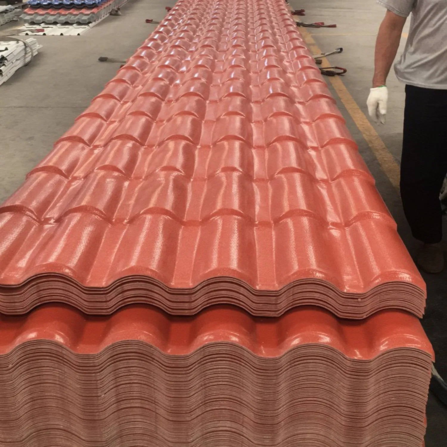 Пластиковая черепица Tejas Termoacustica из ПВХ