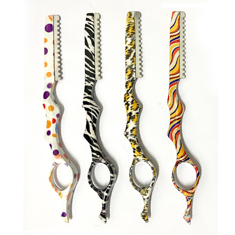 Custom Logo Barber Straight Razors for Men Beauty Eyebrow Razor Shavette Straight Edge Shaving Razor