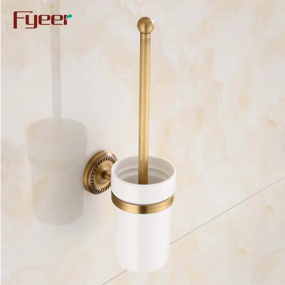 Держатель для туалетного ёршика Fyeer Antique Brass