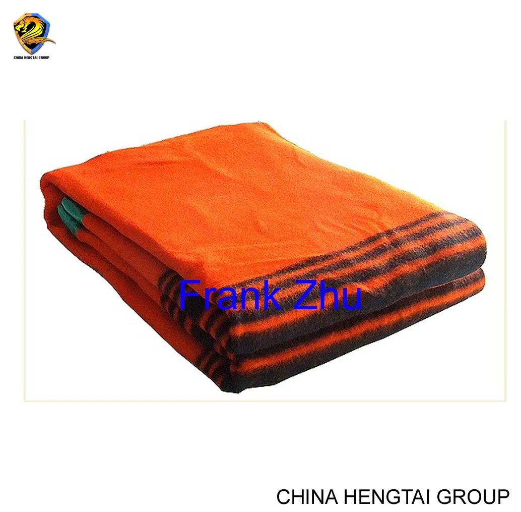 50%Wool 50%Polyester Navy Blue Bdf Armed Forces Disaster Refugee Emergeny Rescue Blanket