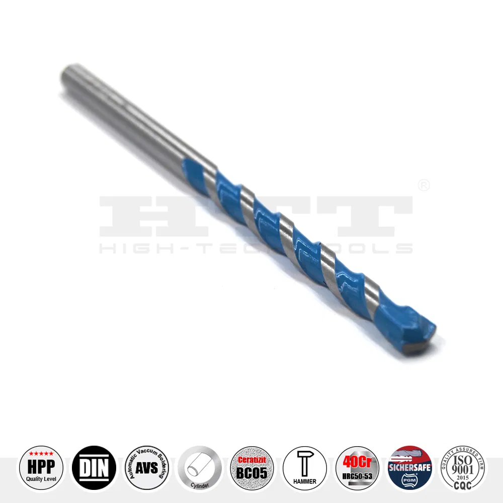 Pgm German Quality Tct Multipurpose Universal Drill Cylindrical Shank for Masonry, Metal, Wood, Fiber, Tile, Concrete, Brick, Cement Drilling