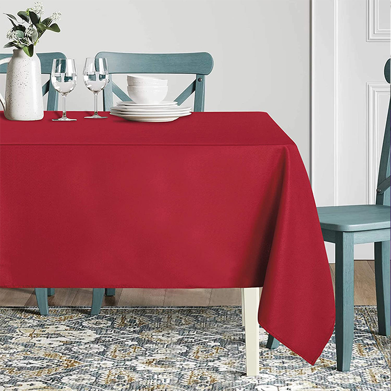 Polyester Washable Table Cloth Decorative Table Cover for Wedding Party Dining Banquet
