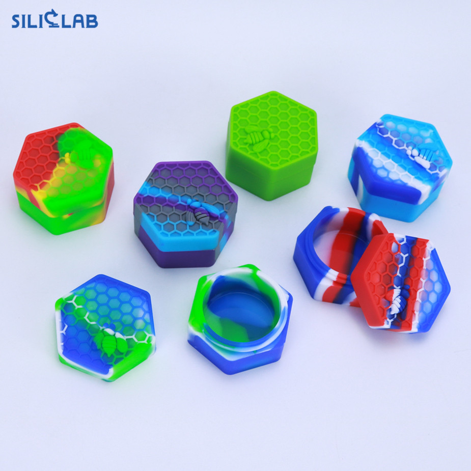 26ml Honeycomb Bulk Jar Silicone Wax Container