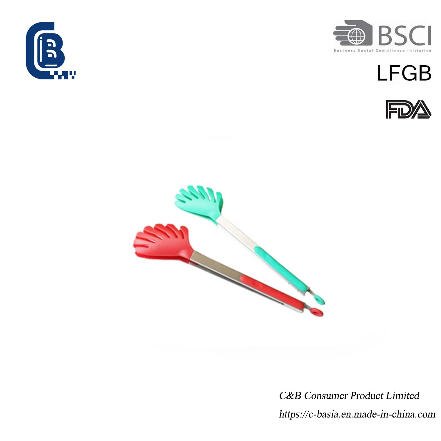 9 Inch Nylonpasta Spaghetti Noodles Serving Food Tongs, Kitchenware