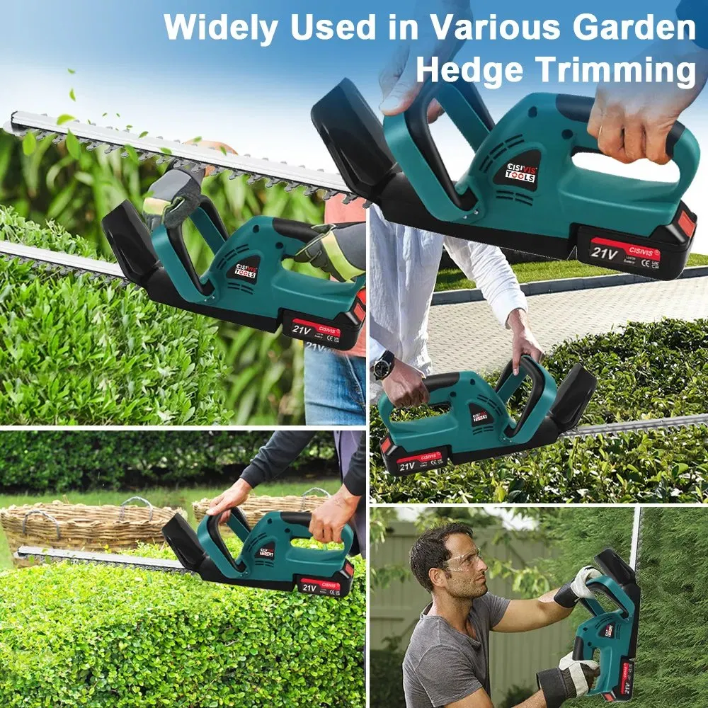 "Efficient Brushless Hedge Trimmer - Cordless Electric Garden Shrub Cutter"