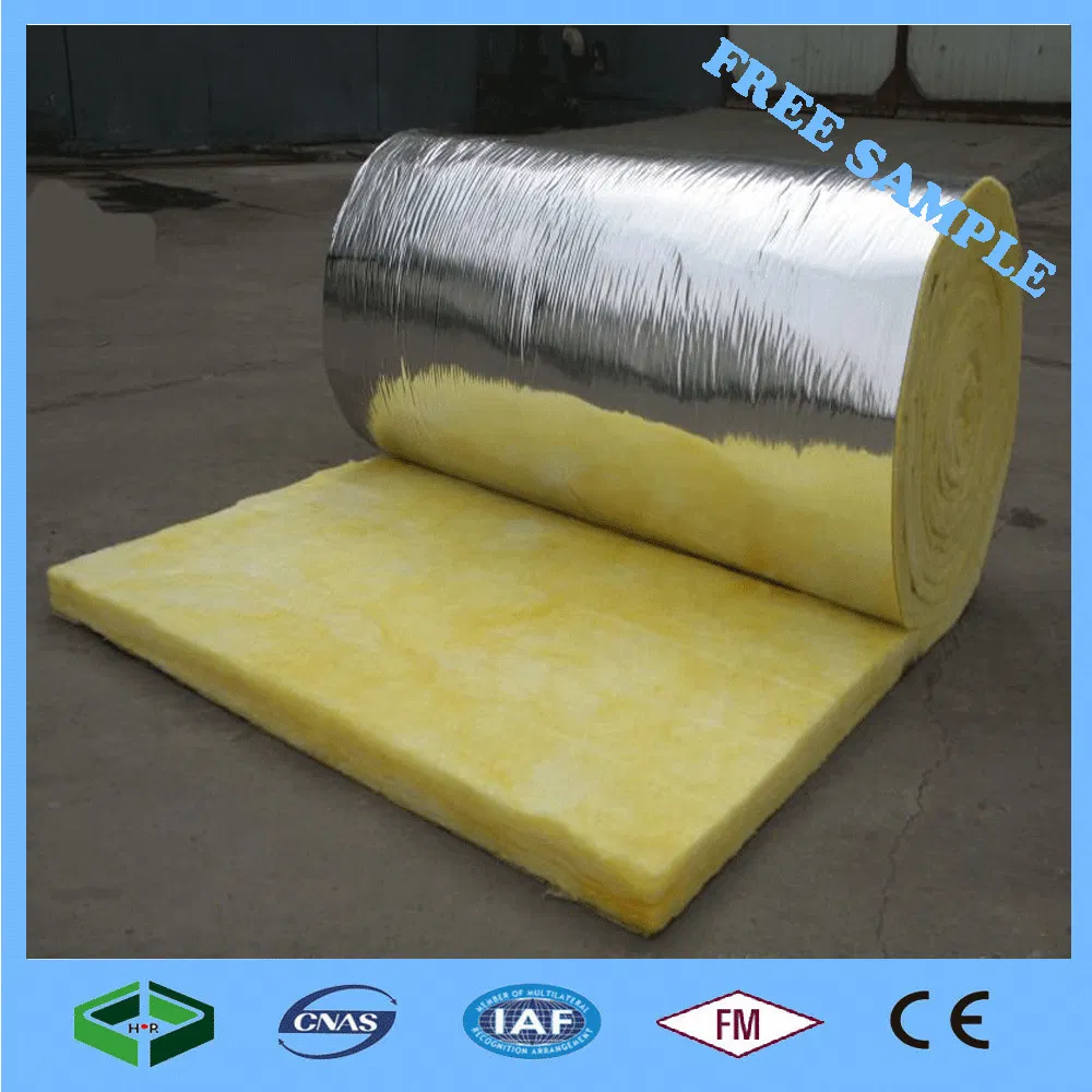 High Temperature Insulation Material Glasswool with Aluminium Foil Insulation for Soundproofing