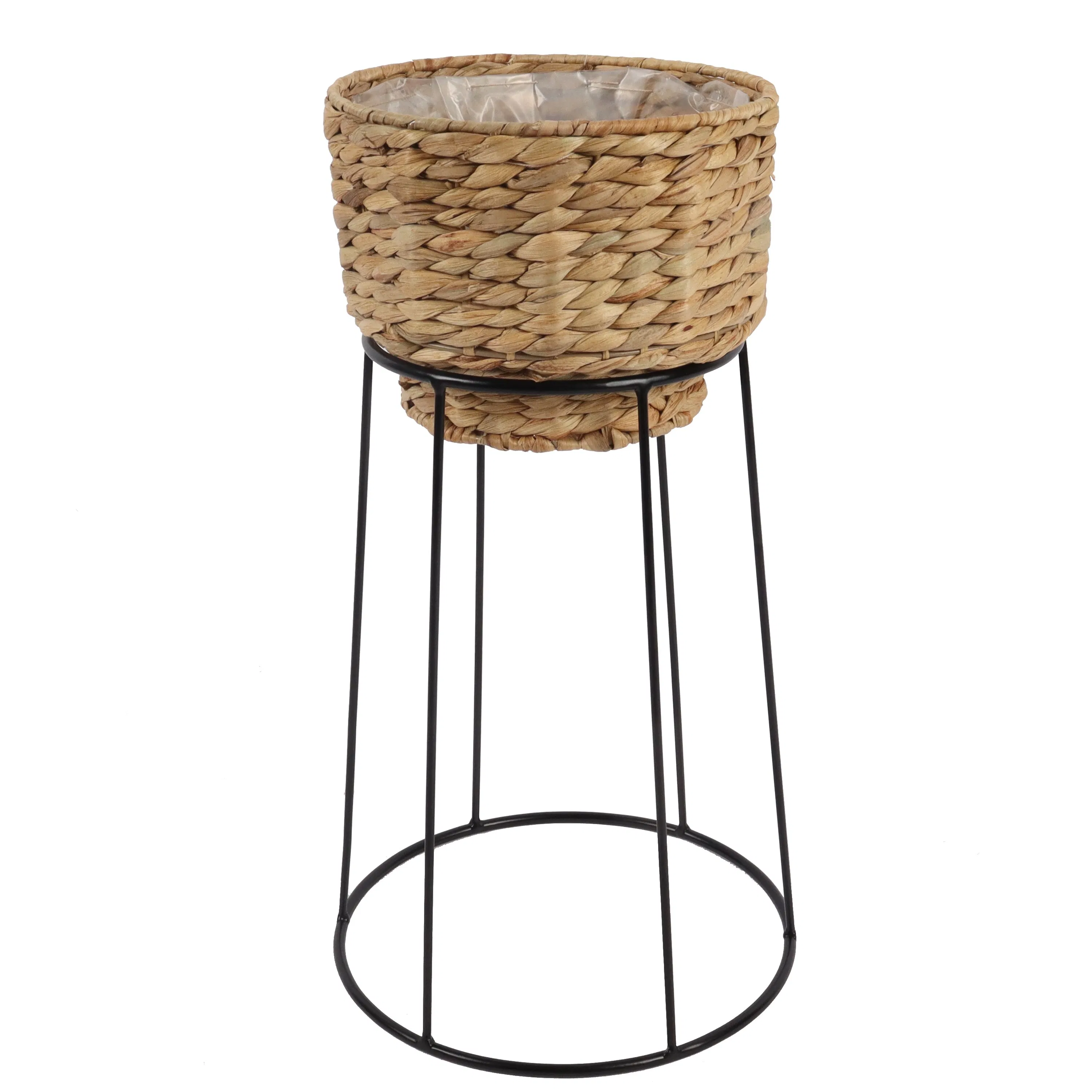 Flower Pot with Rattan Basket for Decoració and Homedeco