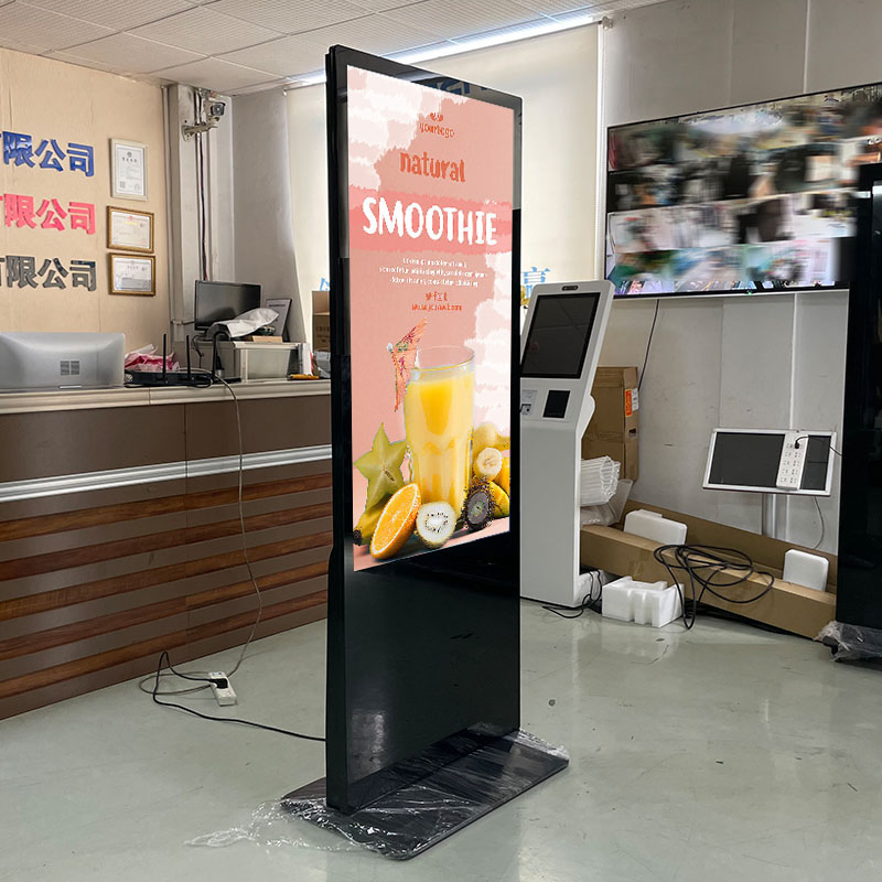 Manufacture Indoor Vertical Advertising Screens Kiosk Totem WiFi Android Window LCD Digital Signage Display