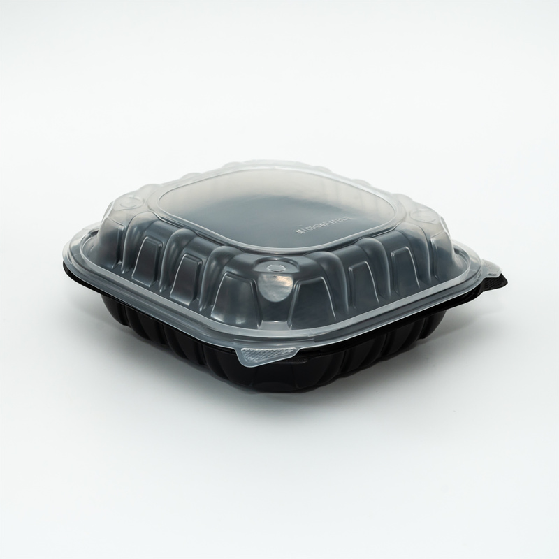 Microwave Safe BPA-Free Plastic Packaging 6"X6" Premium PP Hinged Container