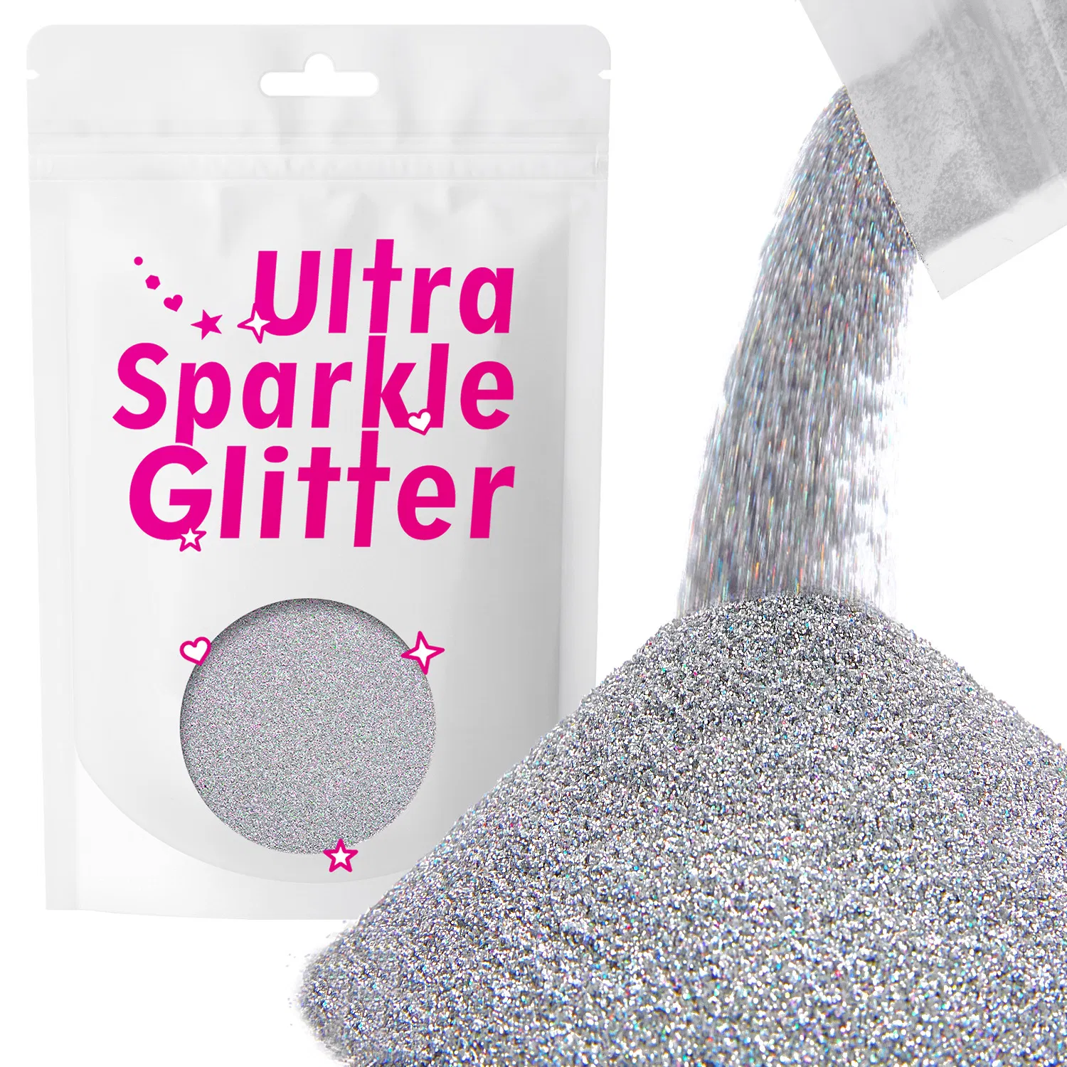 Ultra Sparkle Loose Glitter Powder for Makeup and Nails
