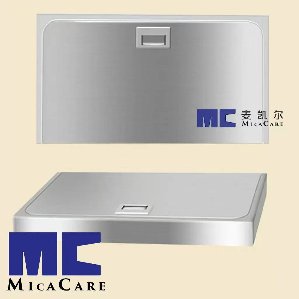 Wall-Mounted Horizontal Changing Station with Sleek Stainless Steel Finish