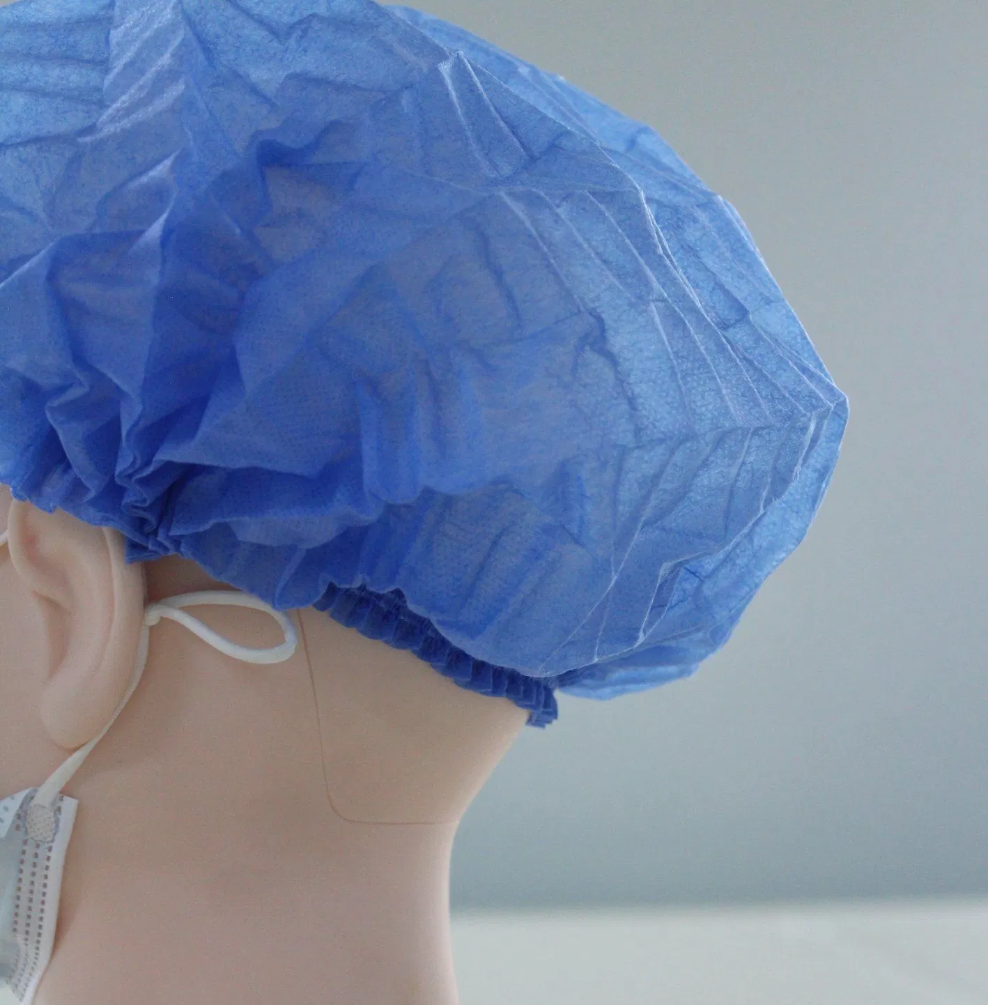 Disposable Single or Double Elastic Non Woven Bouffant Surgical Head Cap/Head Cover