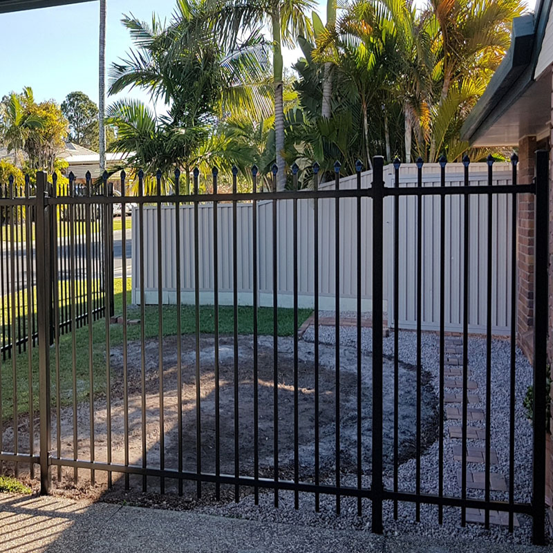 Tubular Steel Fence Metal Iron Panel Steel Fencing Fence Outdoor